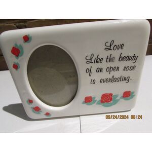 VINTAGE 1990 PRIMARK ROSE FRAME LOVE LIKE THE BEAUTY OF AN OPEN ROSE EVERLASTING